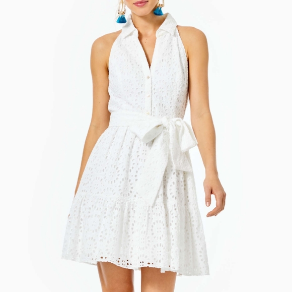 NEW Trisha Beach Paradise Eyelet Dress  EXCLUSIVE NO LONGER AVAILABLE IN STORES - Picture 1 of 4